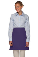 Load image into Gallery viewer, Cardi / DayStar Purple Half Bistro Apron (No Pockets)