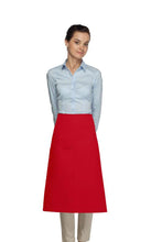Load image into Gallery viewer, Cardi / DayStar Red 3/4 Bistro Apron (1 Pocket)