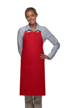 Load image into Gallery viewer, Cardi / DayStar Red Deluxe Butcher Adjustable Apron (2 Pockets)