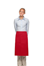 Load image into Gallery viewer, Cardi / DayStar Red 3/4 Bistro Apron (2 Pockets)