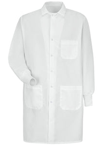 Red Kap Unisex White Specialized Cuffed Lab Coat