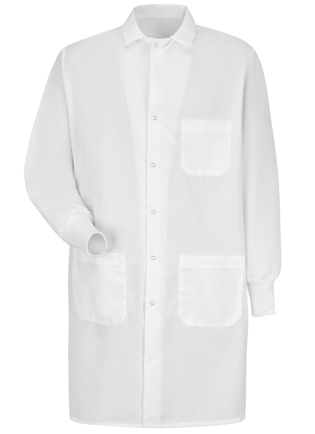 Red Kap Unisex White Specialized Cuffed Lab Coat