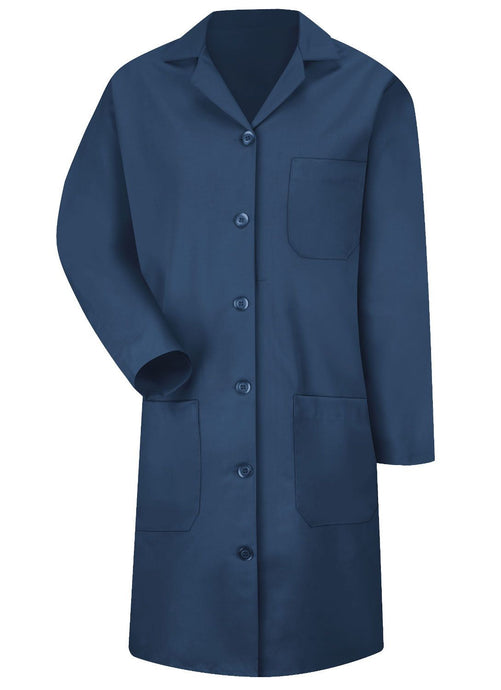 Red Kap Women's Navy 6-Button Front Lab Coat