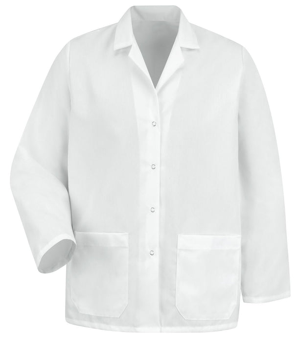 Red Kap Women's White Specialized Lapel Counter Coat