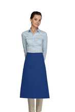 Load image into Gallery viewer, Cardi / DayStar Royal Blue 3/4 Bistro Apron (1 Pocket)