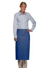 Load image into Gallery viewer, Cardi / DayStar Royal Blue Full Bistro Apron (2 Pockets)