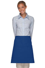 Load image into Gallery viewer, Cardi / DayStar Royal Blue Half Bistro Apron (2 Patch Pockets)