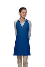 Load image into Gallery viewer, Cardi / DayStar Royal Blue Deluxe V-Neck Adjustable Tuxedo Apron (2 Pockets)