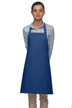 Load image into Gallery viewer, Cardi / DayStar Royal Blue Deluxe Bib Adjustable Apron (No Pockets)