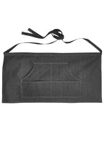Load image into Gallery viewer, Artisan Collection by Reprime Black Denim Jean Stitch Waist Apron (4 Pocket Pouch)