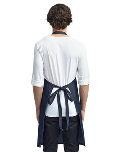 Artisan Collection by Reprime Indigo Denim Bib Adjustable Apron (4 Pocket Pouch)