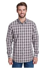 Load image into Gallery viewer, Artisan Collection by Reprime Steel / Black / S Men&#39;s Mulligan Check Long Sleeve Cotton Shirt