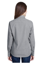 Load image into Gallery viewer, Artisan Collection by Reprime Women&#39;s Microcheck Long Sleeve Cotton Shirt (Black / White)