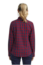 Load image into Gallery viewer, Artisan Collection by Reprime Women&#39;s Mulligan Check Long Sleeve Cotton Shirt (Red / Navy)