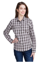 Load image into Gallery viewer, Artisan Collection by Reprime Steel / Black / XS Women&#39;s Mulligan Check Long Sleeve Cotton Shirt