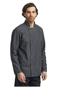 Artisan Collection by Reprime Black Denim / XS Chef's Denim Long Sleeve Coat