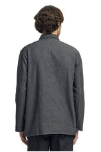 Load image into Gallery viewer, Artisan Collection by Reprime Chef&#39;s Black Denim Long Sleeve Coat