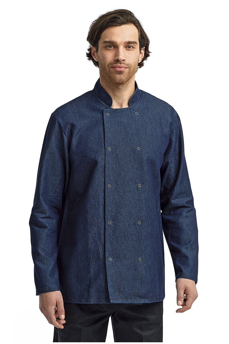 Artisan Collection by Reprime XS Chef's Blue Denim Long Sleeve Coat