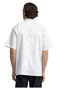 Artisan Collection by Reprime White Chef's Short Sleeve Stud Coat