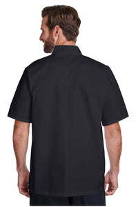 Artisan Collection by Reprime Black Chef's Short Sleeve Stud Coat