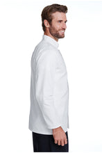 Load image into Gallery viewer, Artisan Collection by Reprime White Chef&#39;s Long Sleeve Stud Coat