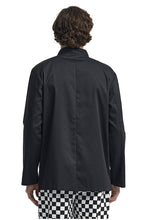 Load image into Gallery viewer, Artisan Collection by Reprime Black Chef&#39;s Long Sleeve Stud Coat