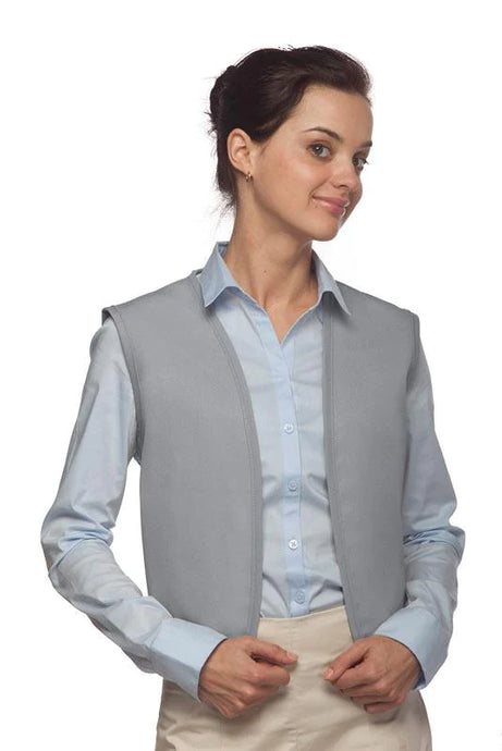 Cardi / DayStar Silver No Buttons Unisex Vest with No Pockets