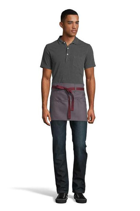 UT Black Collection Slate / Burgundy - Beltway Waist Apron (3 Pocket)