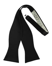 Load image into Gallery viewer, Cristoforo Cardi Self Tie Black Noble Silk Bow Tie