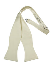 Load image into Gallery viewer, Cristoforo Cardi Self Tie Ivory Noble Silk Bow Tie