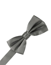 Load image into Gallery viewer, Cristoforo Cardi Pre-Tied Silver Noble Silk Bow Tie