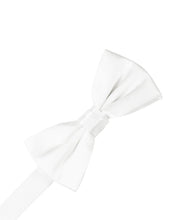 Load image into Gallery viewer, Cristoforo Cardi Pre-Tied White Noble Silk Bow Tie