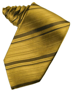 Cardi Gold Striped Silk Necktie
