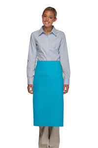 Cardi / DayStar Turquoise Full Bistro Apron (1 Pocket)
