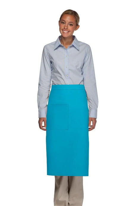 Cardi / DayStar Turquoise Full Bistro Apron (1 Pocket)