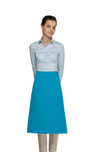 Load image into Gallery viewer, Cardi / DayStar Turquoise 3/4 Bistro Apron (1 Pocket)