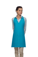 Load image into Gallery viewer, Cardi / DayStar Turquoise Deluxe V-Neck Adjustable Tuxedo Apron (2 Pockets)