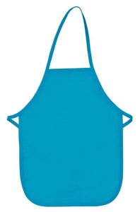 Cardi / DayStar Turquoise Kid's XL Bib Apron (No Pockets)
