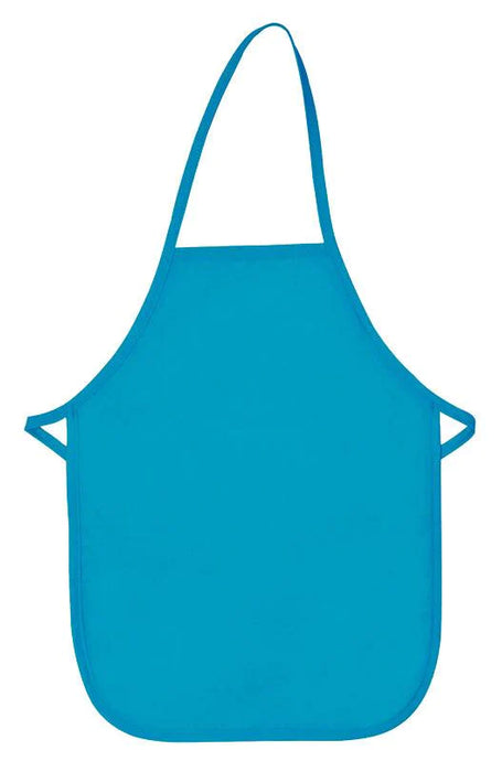 Cardi / DayStar Turquoise Kid's XL Bib Apron (No Pockets)