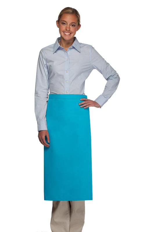 Cardi / DayStar Turquoise Full Bistro Apron (No Pockets)