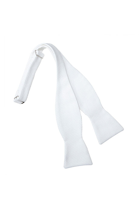 Classic Collection White Pique Self Tie Bow Tie