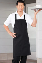 Load image into Gallery viewer, Uncommon Threads Black Bib Apron (No Pockets)