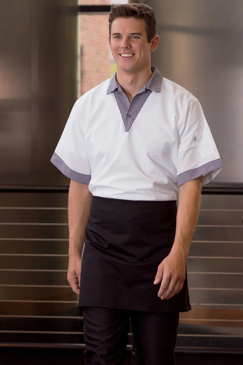 Uncommon Threads Black 4- Way Apron (No Pockets)