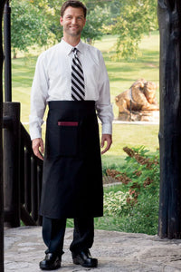 Uncommon Threads Black Full Bistro Apron (1 Pocket)