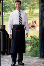 Load image into Gallery viewer, Uncommon Threads Black Reversible Full Bistro Apron (1 Pocket)