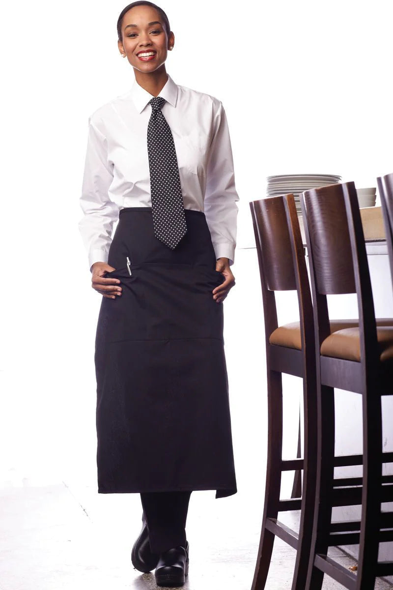 Black discount bistro apron