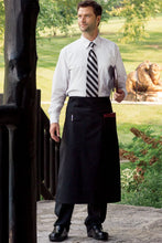 Load image into Gallery viewer, Uncommon Threads Black Full Bistro Apron (2 Patch Pockets)