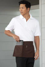 Load image into Gallery viewer, Uncommon Threads Brown Waist Apron (2 Pockets)