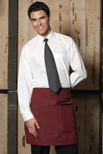 Load image into Gallery viewer, Uncommon Threads Burgundy Half Bistro Apron (2 Pockets)