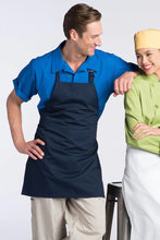 Load image into Gallery viewer, Uncommon Threads Navy Bib Adjustable Apron (No Pockets)
